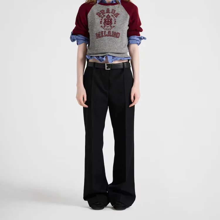 PRADA Gabardine Trousers-1