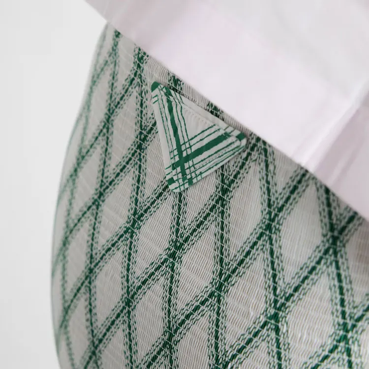 PRADA Patterned Cotton Midi Skirt-5