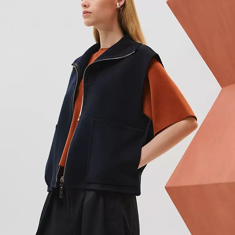 HERMES Vests Women's Blue-2