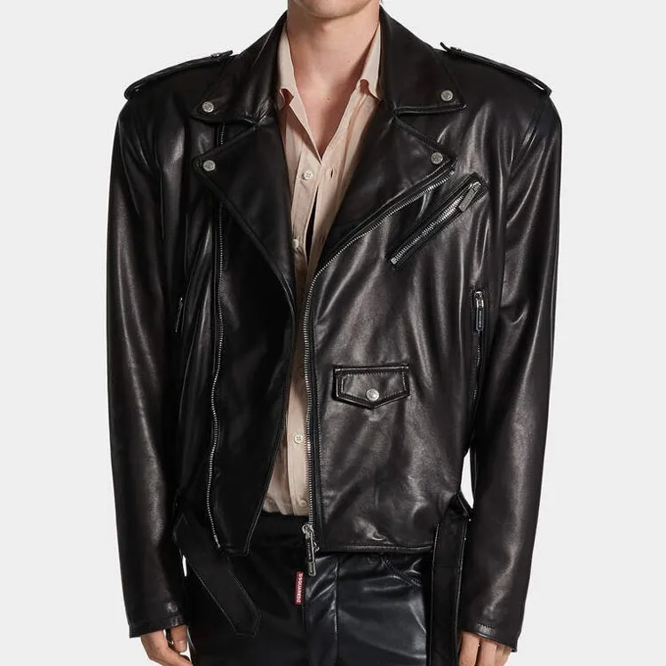 DSQUARED 2 80s Leather Kiodo Jacket-2