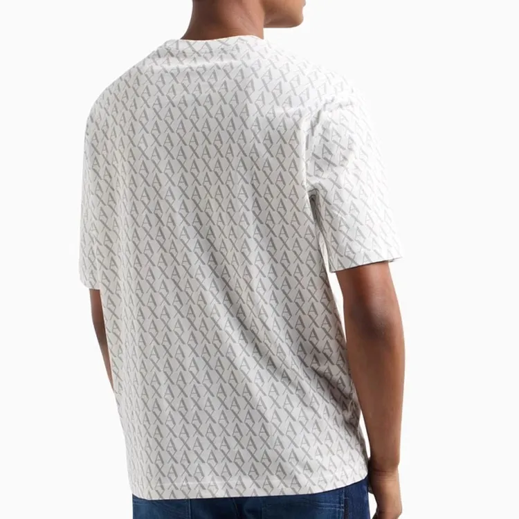 ARMANI EXCHANGEAE SS25 T Shirt Unisex Gray White-2