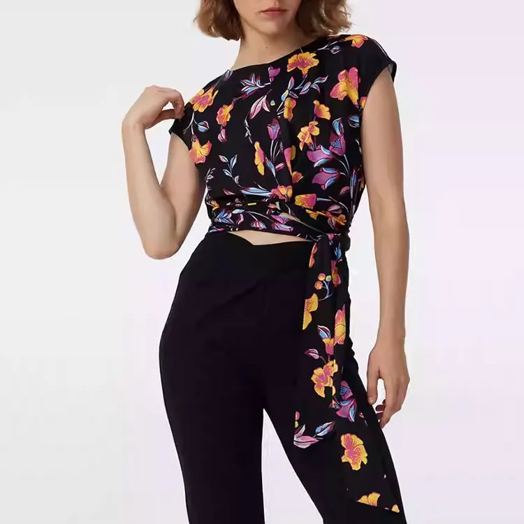 Diane Von Furstenberg SS25 Shirt Women's Black-3