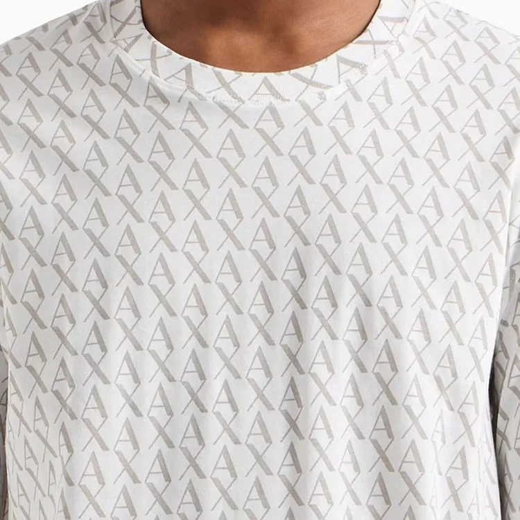 ARMANI EXCHANGEAE SS25 T Shirt Unisex Gray White-6