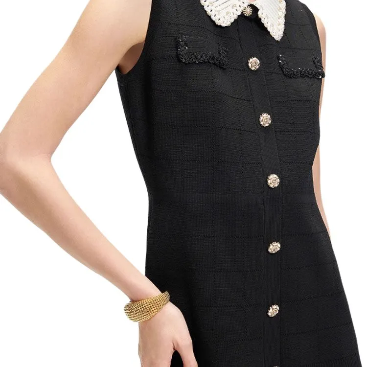 KARL LAGERFELD SS25 Sleeveless Dress Women's Black-7