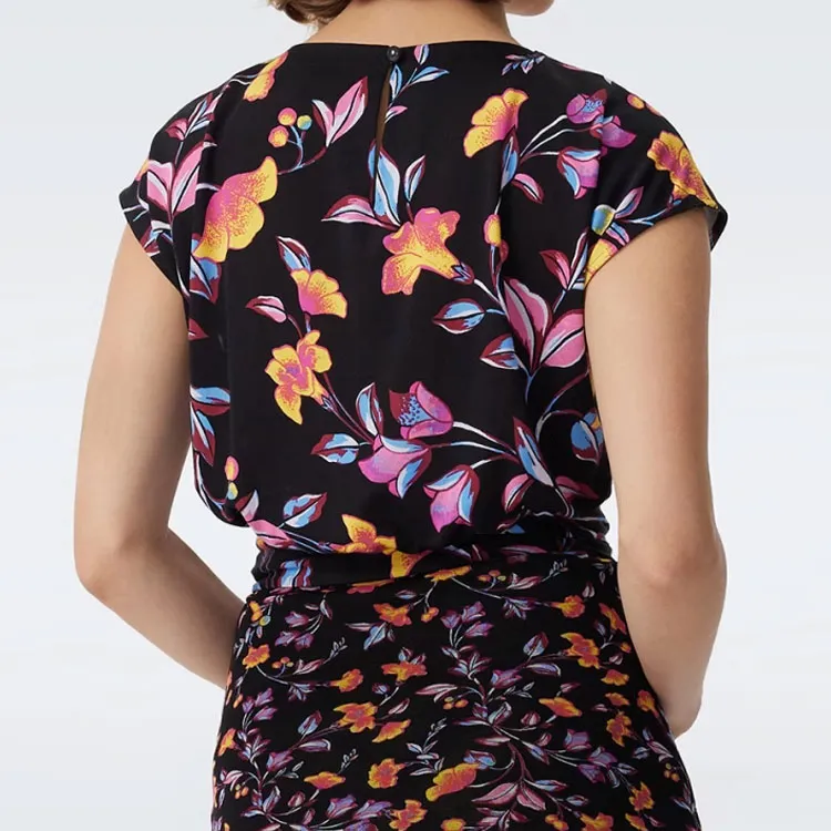 Diane Von Furstenberg SS25 Shirt Women's Black-4
