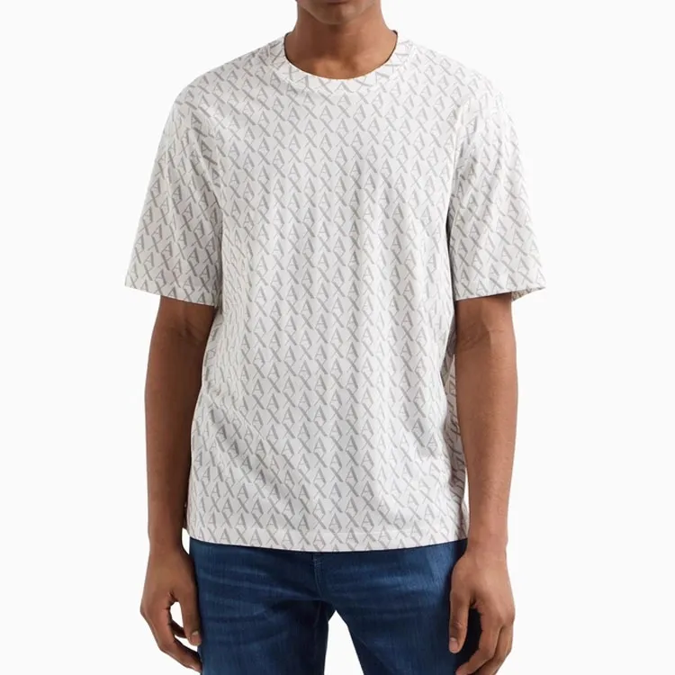 ARMANI EXCHANGEAE SS25 T Shirt Unisex Gray White-1