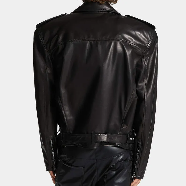DSQUARED 2 80s Leather Kiodo Jacket-4