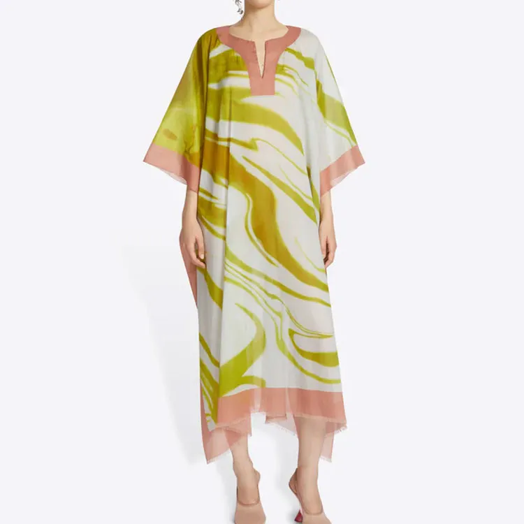 DRIES VAN NOTEN Abstract print Cotton Midi Dress-1