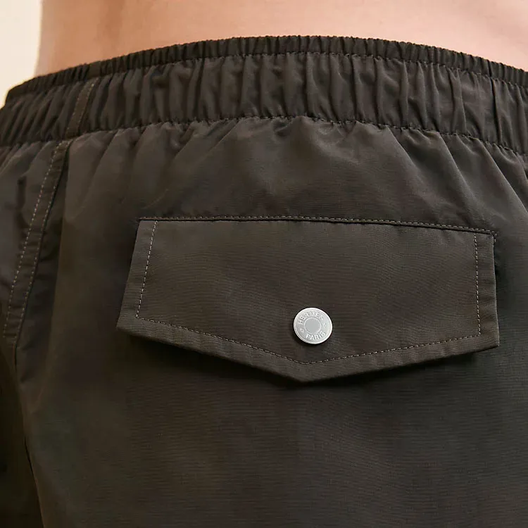 HERMES Swimming Shorts Men's Dark Brown-4