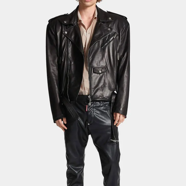 DSQUARED 2 80s Leather Kiodo Jacket-3
