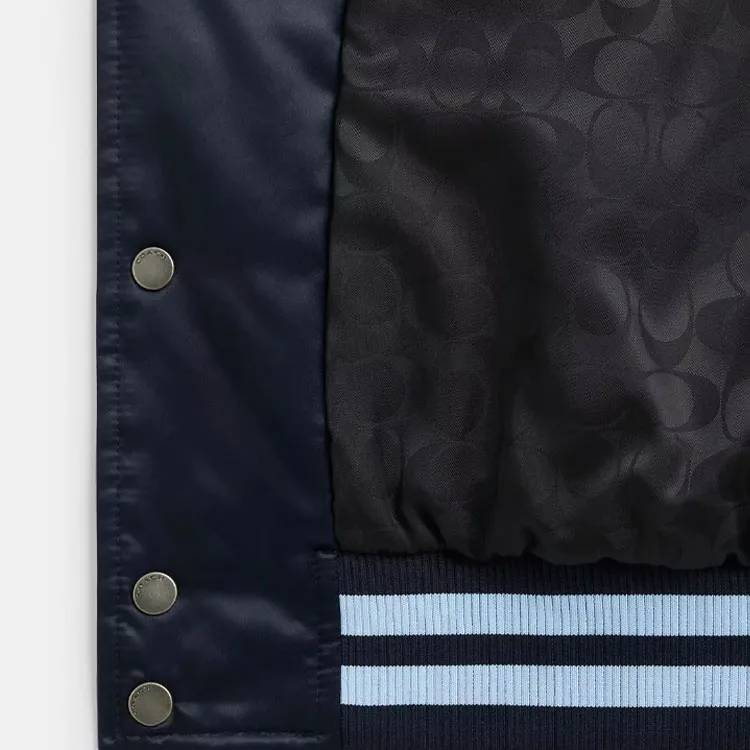 COACH Jackets & Coats Men's Navy Blue-4