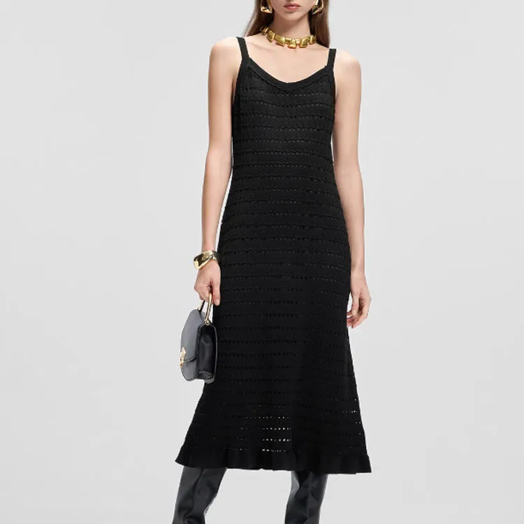 KARL LAGERFELD SS25 Slip Dresses Women's Black-5