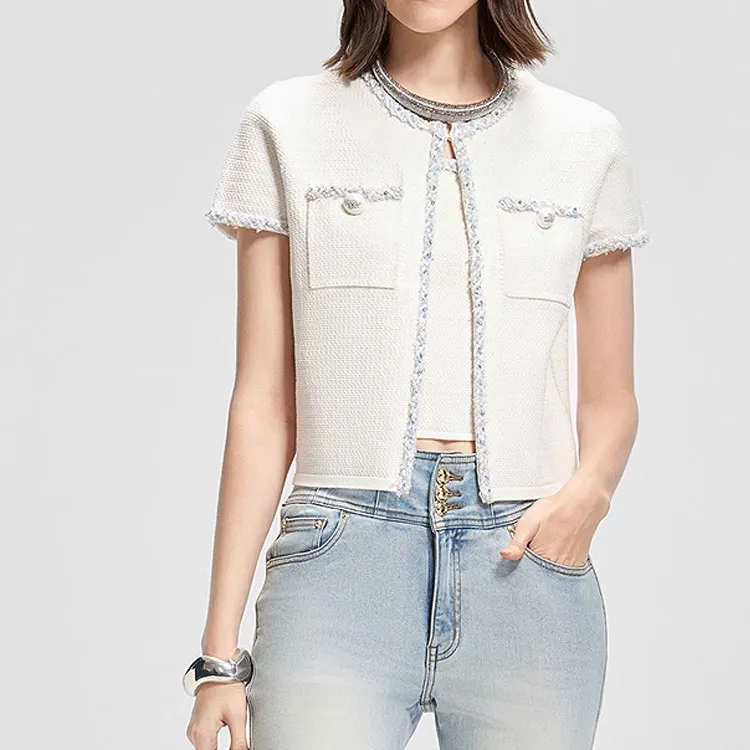 KARL LAGERFELD SS25 Knitwear Women's White-5