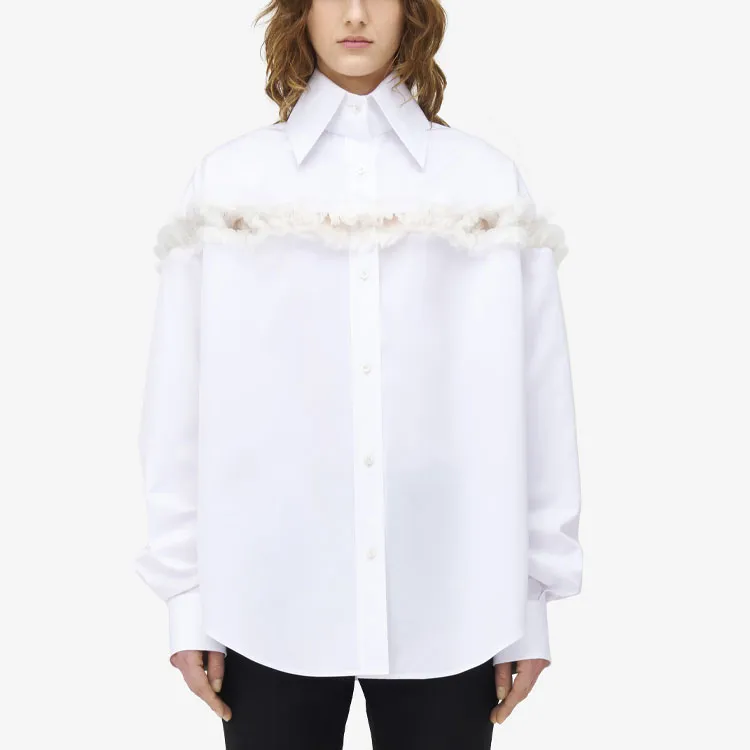 Alexander McQueen Slashed Creponne detail Shirt-1