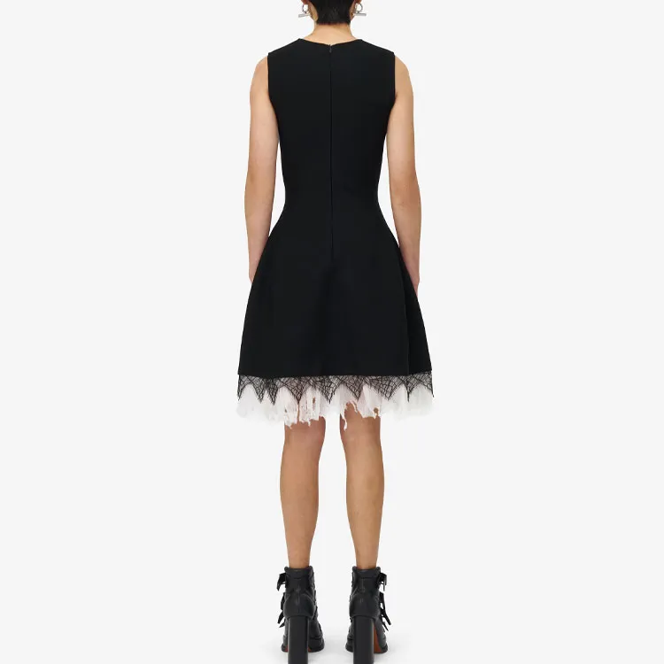 Alexander McQueen Cobweb lace Mini Dress-2