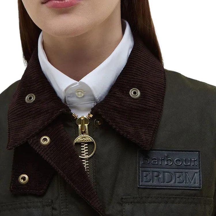 BARBOUR x Erdem SS25 Jackets Coats Women's Army Green-6