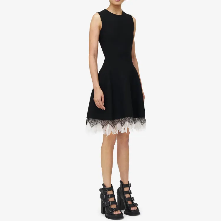 Alexander McQueen Cobweb lace Mini Dress-3