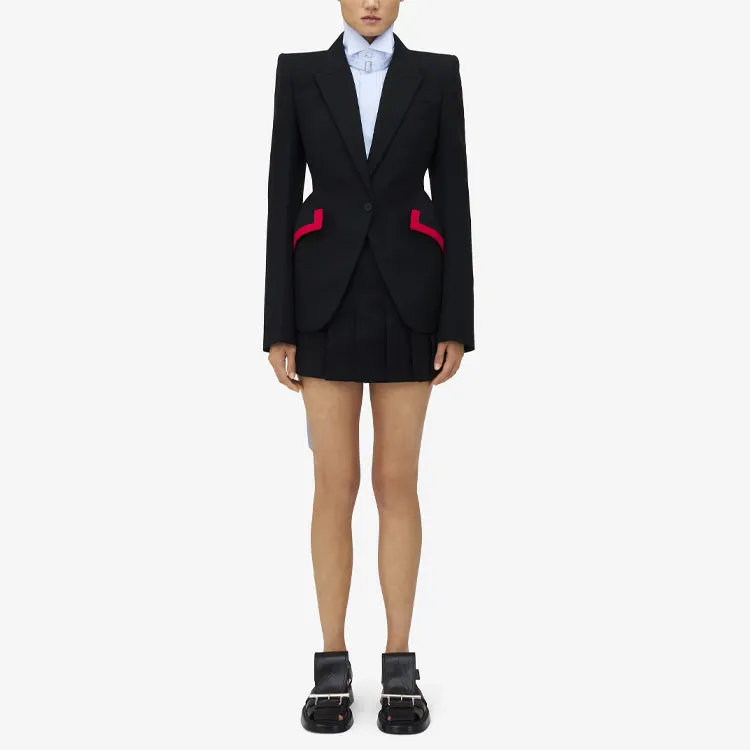 Alexander McQueen Peak lapels Blazer-1