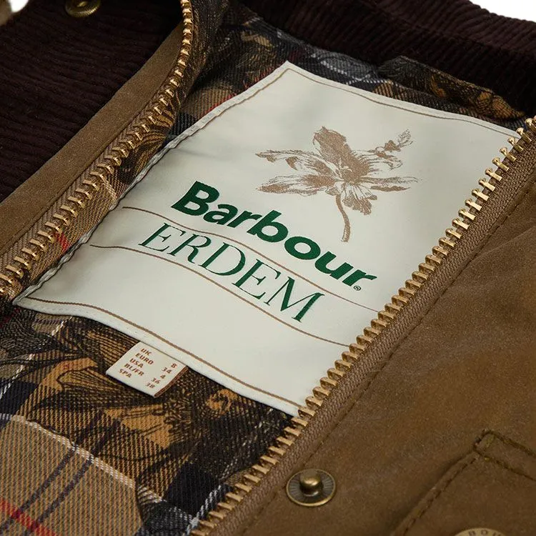 BARBOUR X Erdem Constance Waxed Jacket-6