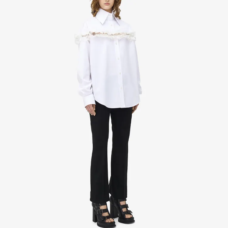 Alexander McQueen Slashed Creponne detail Shirt-4