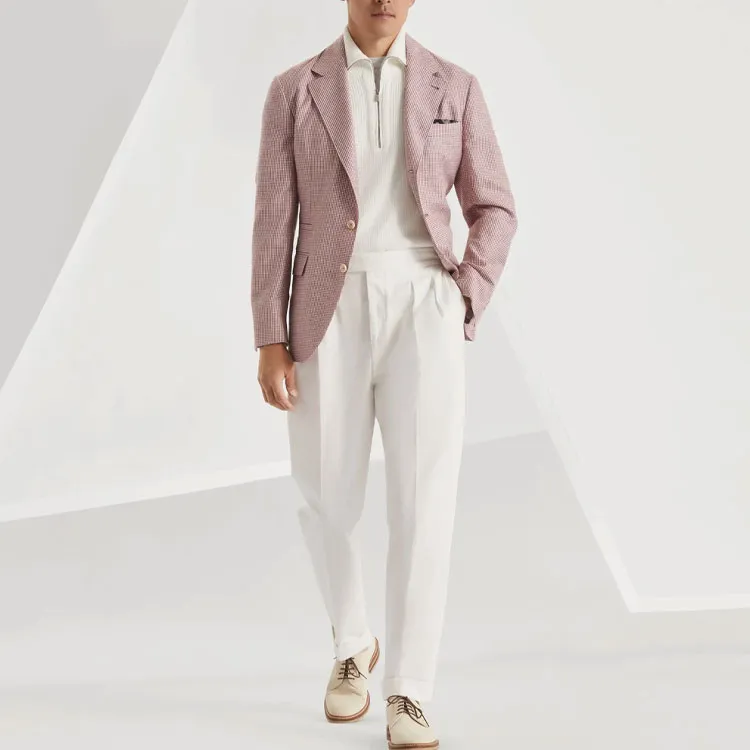 Brunello Cucinelli Houndstooth pattern Blazer-1