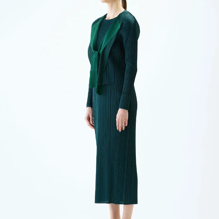 PLEATS PLEASE ISSEY MIYAKE Long Sleeve Cardigan-4