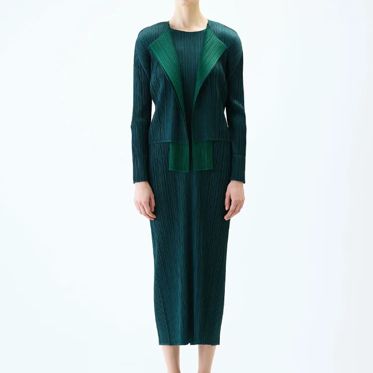 PLEATS PLEASE ISSEY MIYAKE Long Sleeve Cardigan-2