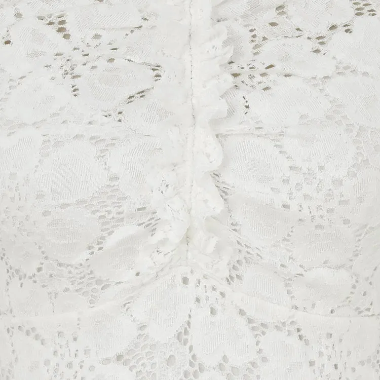 Zimmermann SS25 Spring Collection Long Sleeved Dresses Women's White-6