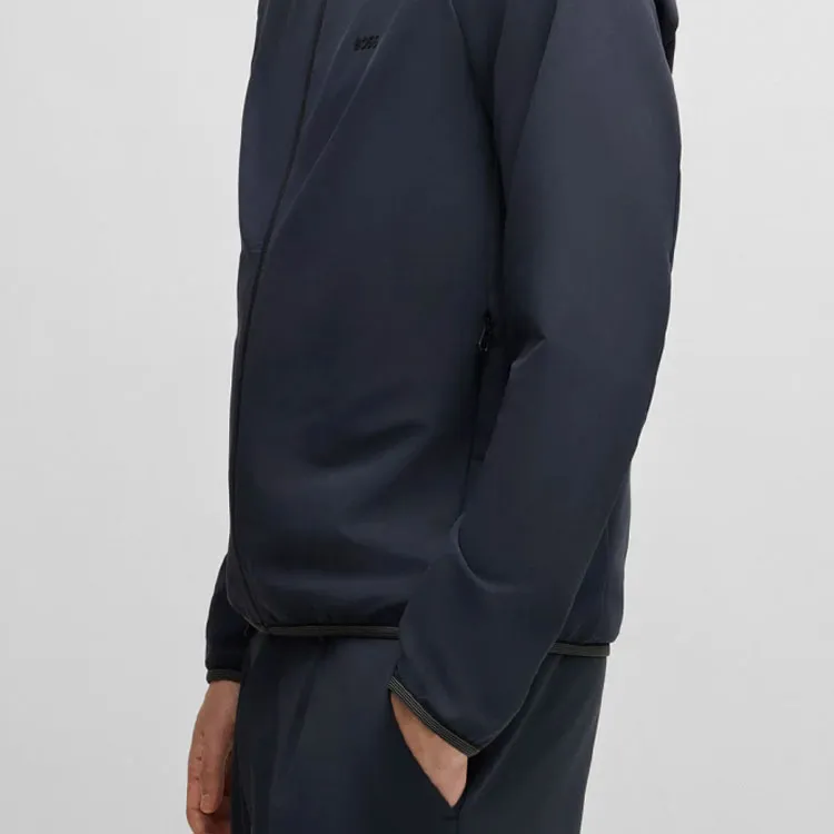 Boss Hooded Zip up Jacket-4