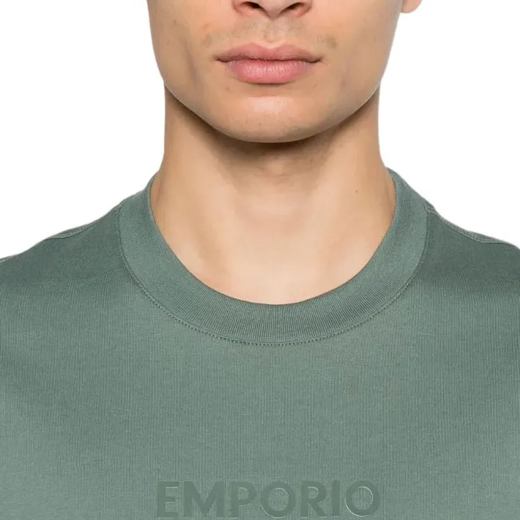 EMPORIO ARMANI Raised logo T shirt-3