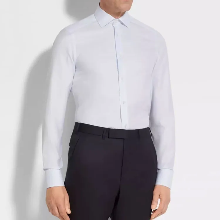 Ermenegildo Zegna Micro structured Cotton Shirt-1