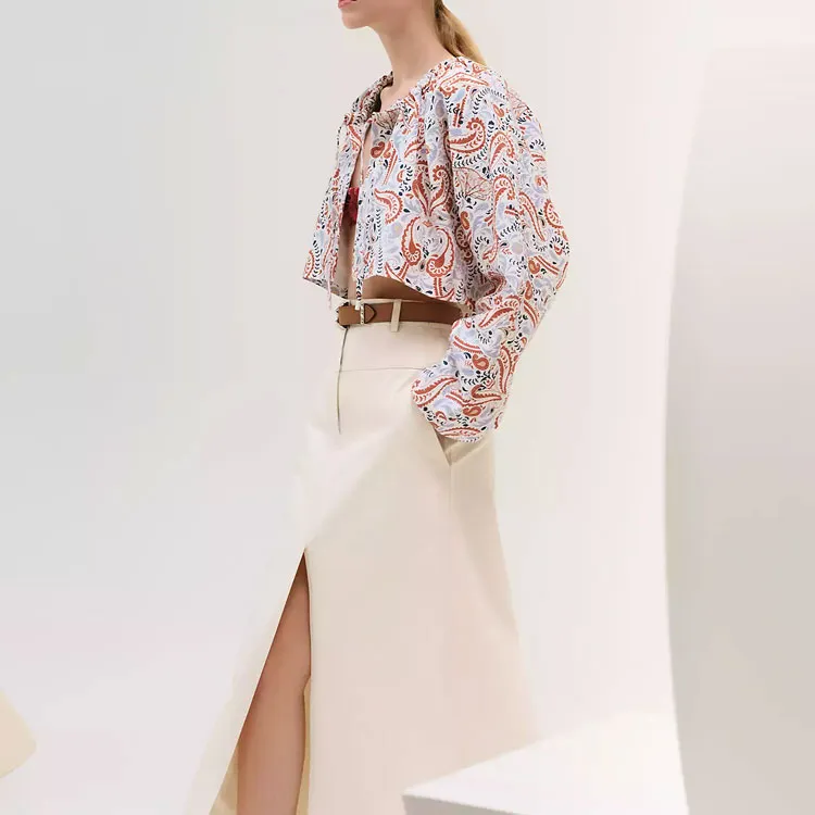 HERMES Shirt Women's Salt White-0