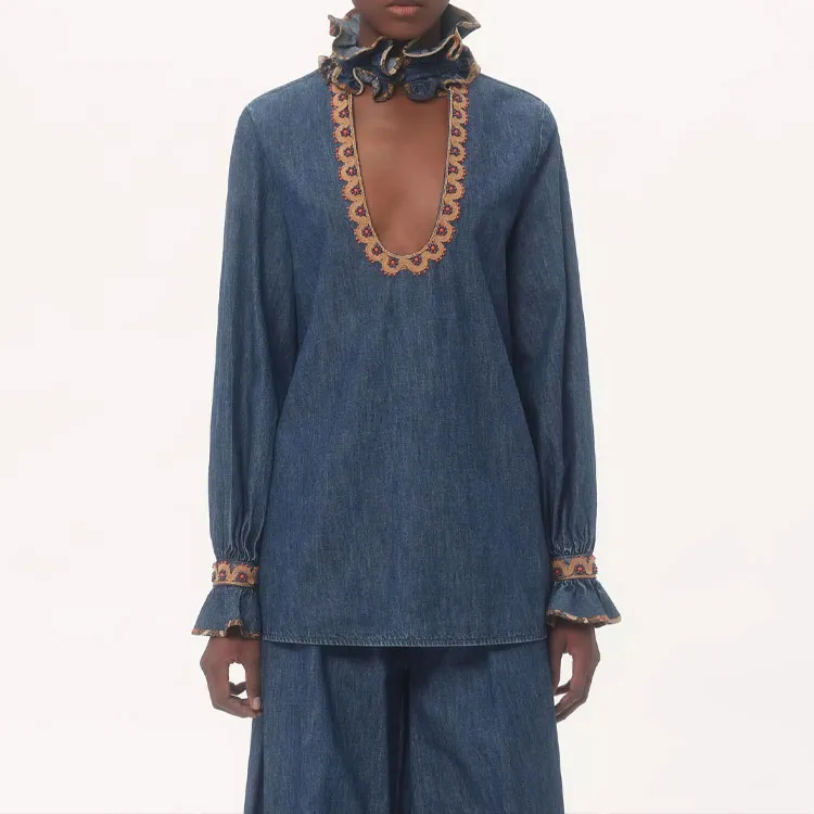 Valentino Shirts Women's Blue-1