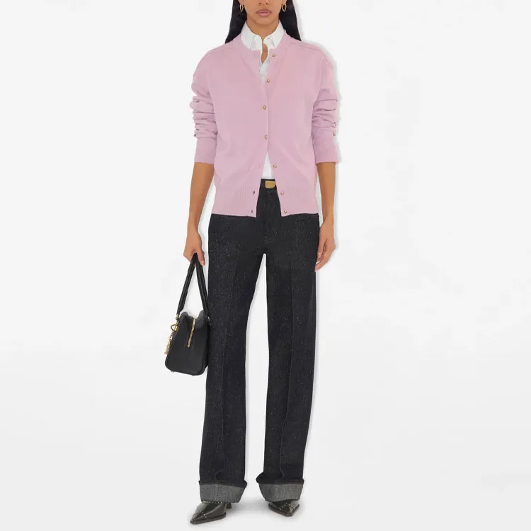 Burberry SS25 Sweater Women's Sunrise Color-1