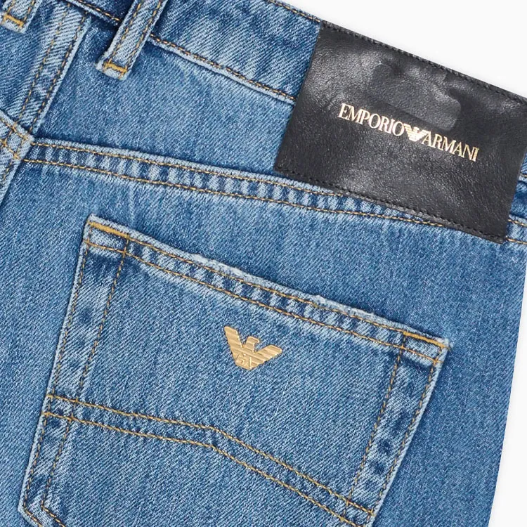 EMPORIO ARMANI J90 Cotton denim Carrot fit Jeans-1
