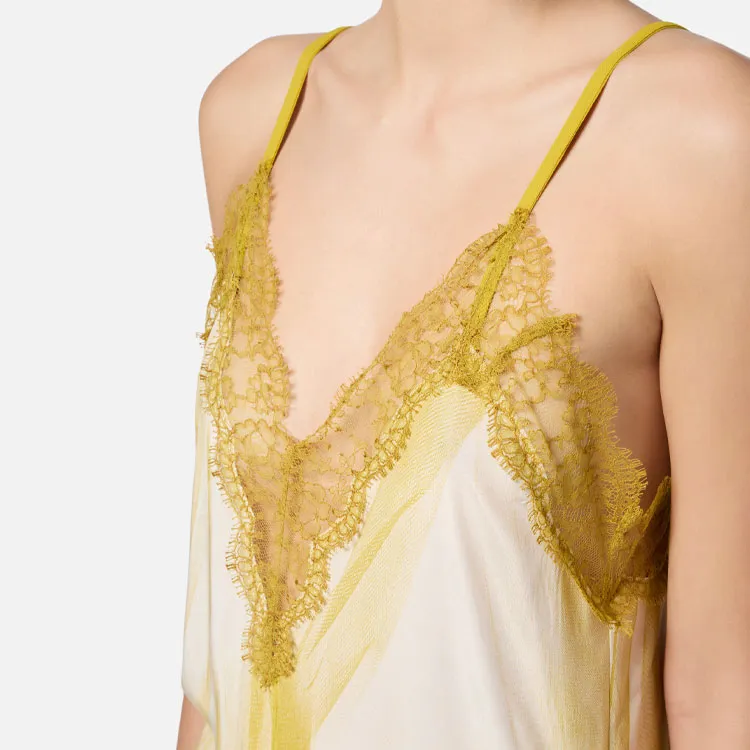 Elisabetta Franchi Lace trim Maxi Dress-4
