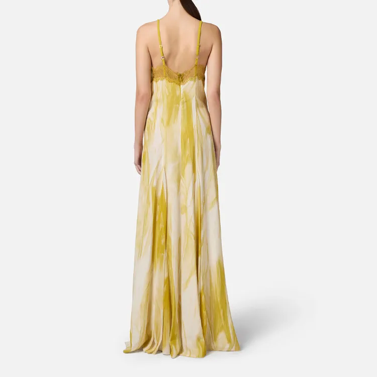 Elisabetta Franchi Lace trim Maxi Dress-2