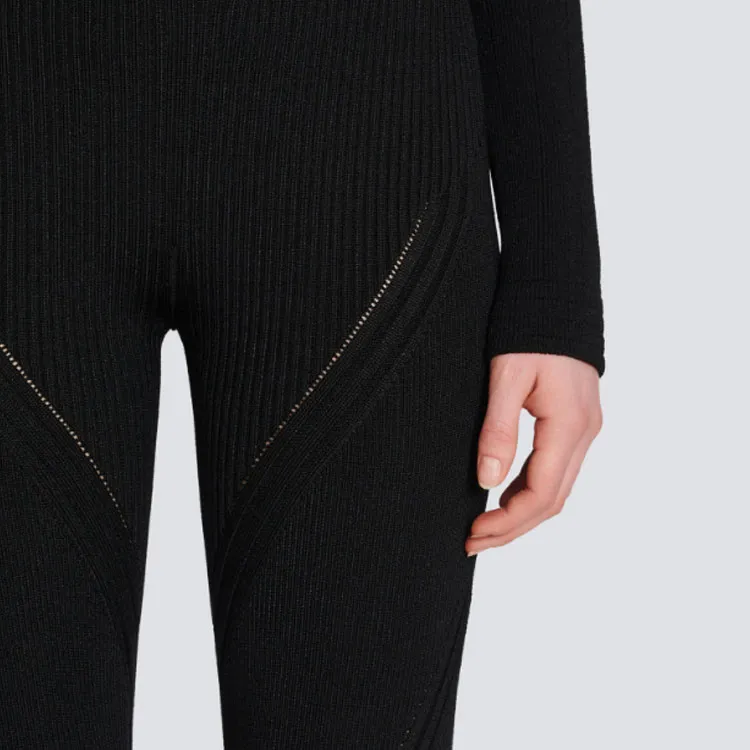 BALMAIN High Waist Stretched Shorts-4