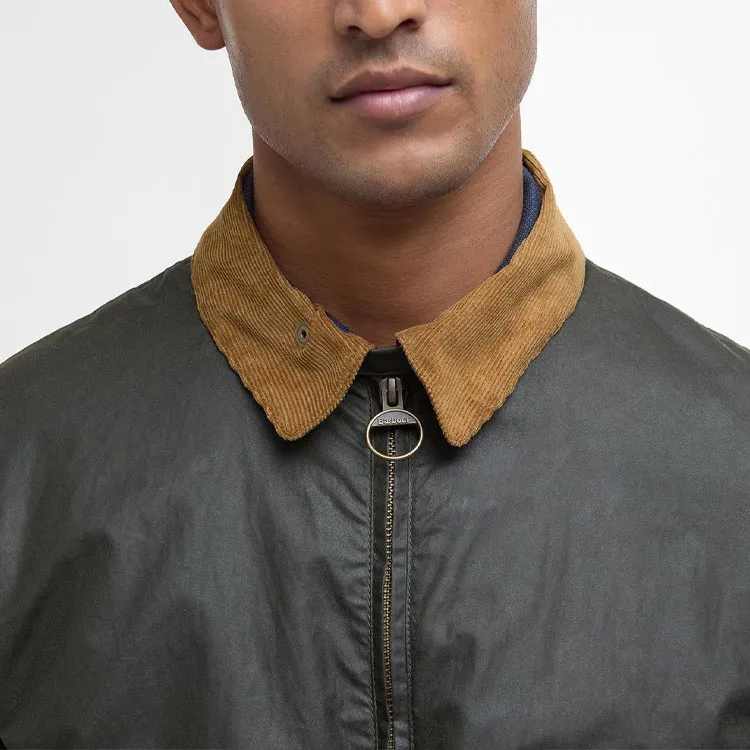 BARBOUR Newbury Contrasting collar Utility Jacket-5
