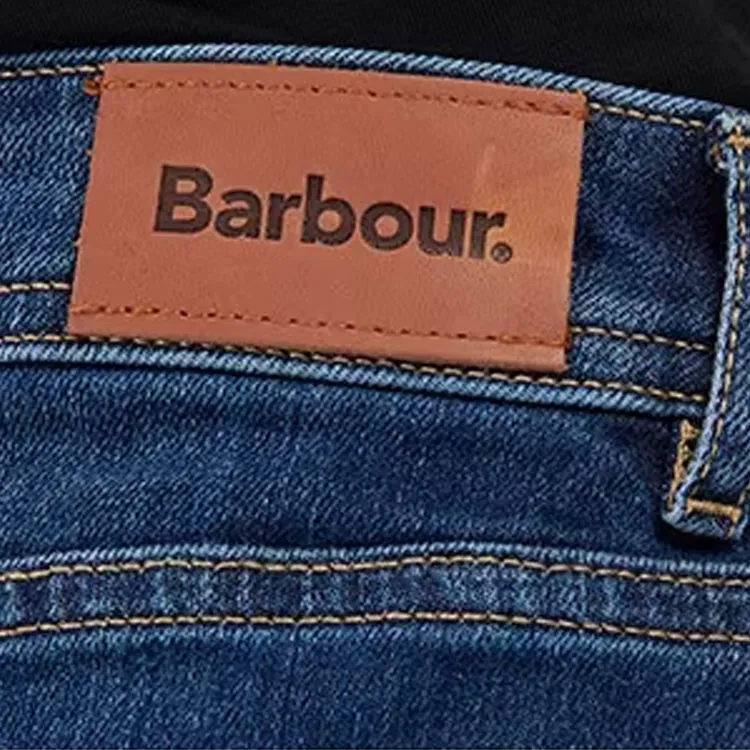 BARBOUR Denim Shorts Women's Blue-7