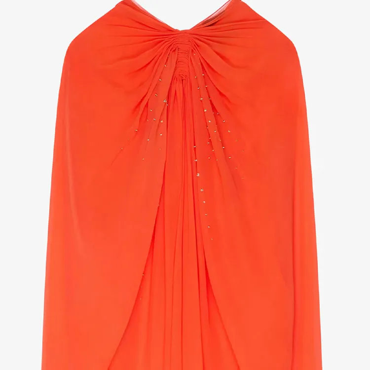 Givenchy SS25 Long Sleeved Dress Women's Orange-3