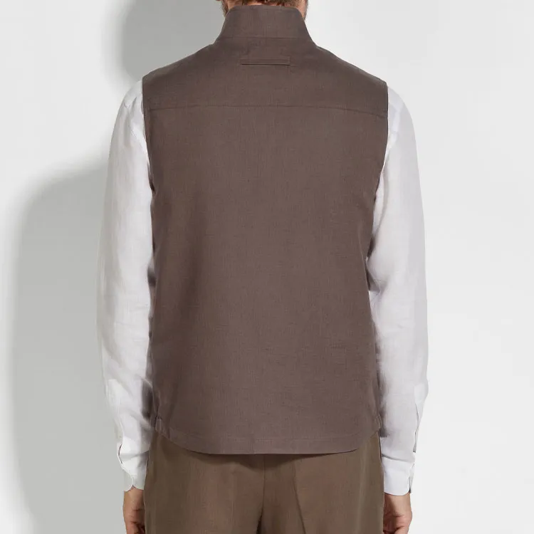 Ermenegildo Zegna Oasi Lino Vest-2