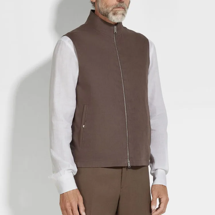 Ermenegildo Zegna Oasi Lino Vest-3