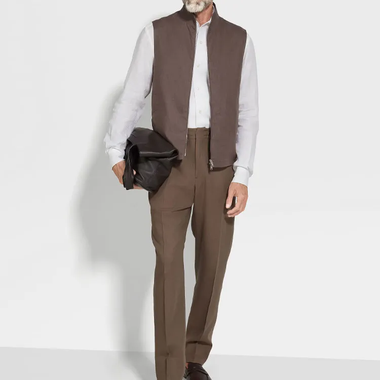 Ermenegildo Zegna Oasi Lino Vest-1
