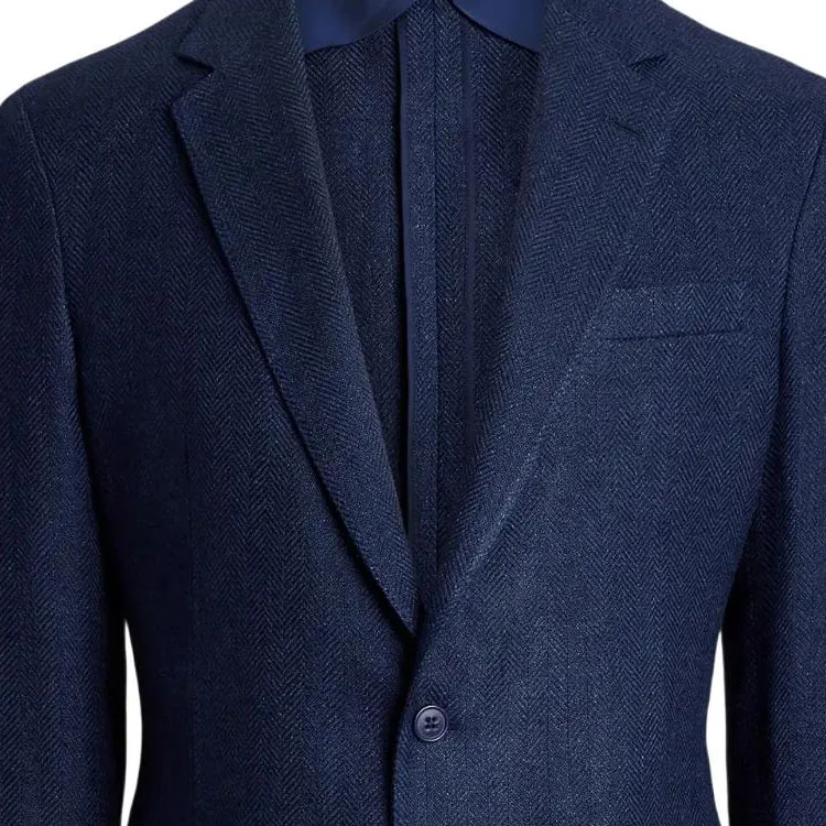 Ralph Lauren Purple Label Herringbone Blazer-1