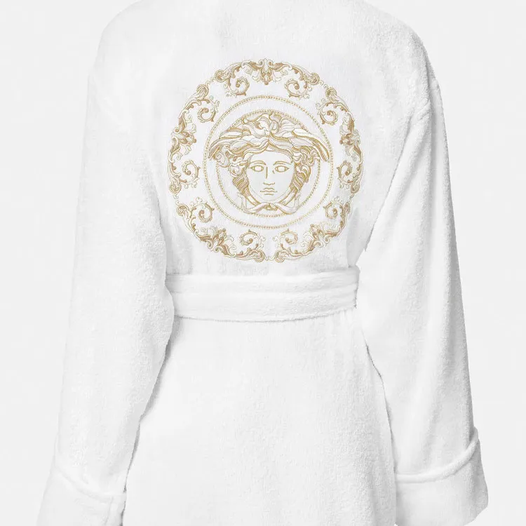 FANSIZHE Bathrobes Unisex White-3