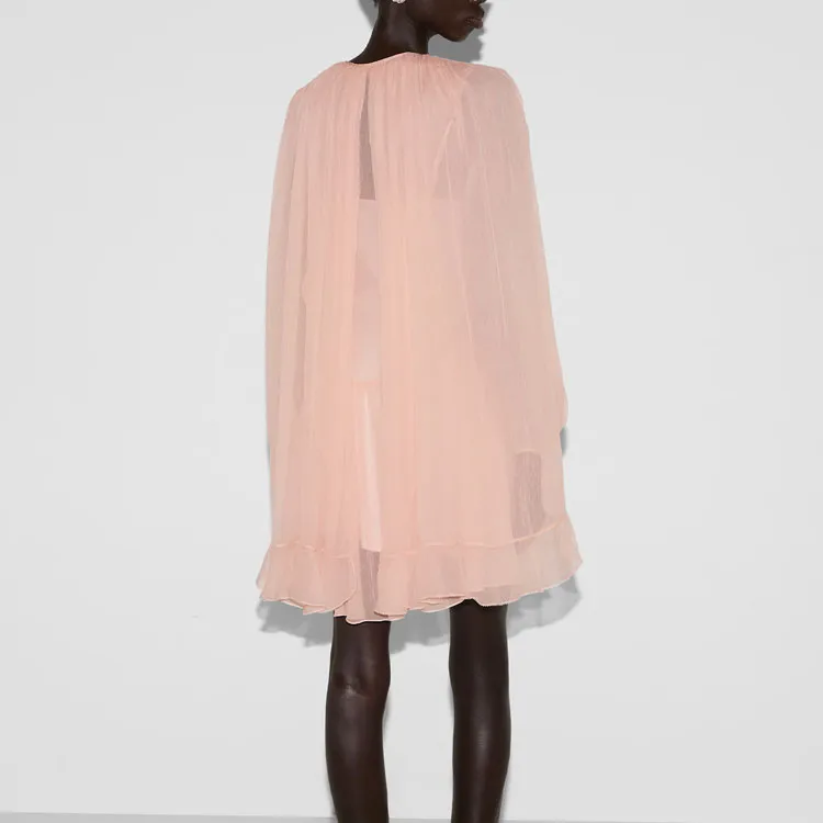 GUCCI SS25 Cruise Collection Long Sleeved Dress Women's Light Pink-2