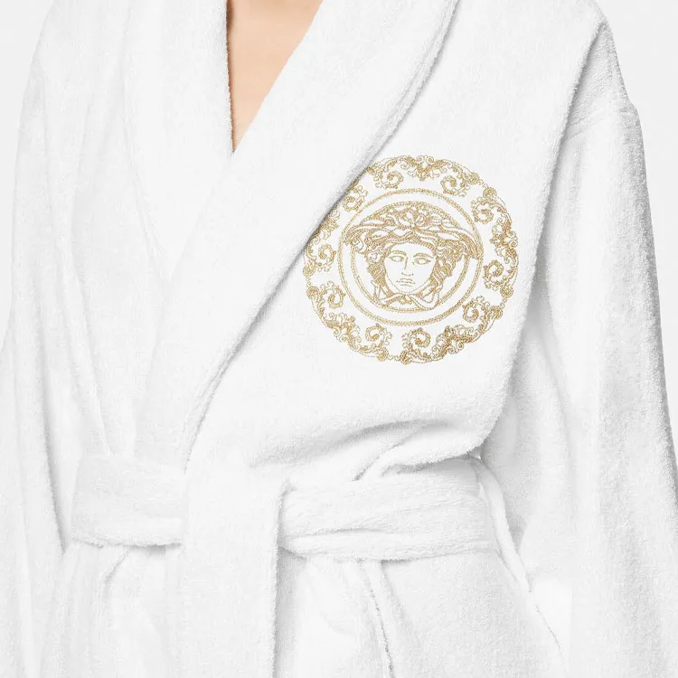 FANSIZHE Bathrobes Unisex White-2