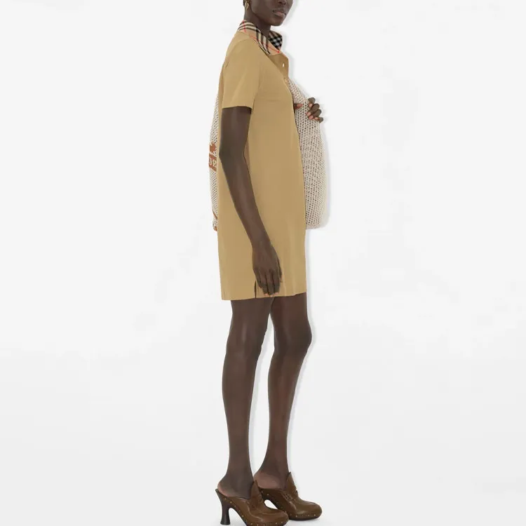 Burberry Cotton Polo Shirt Dress-3