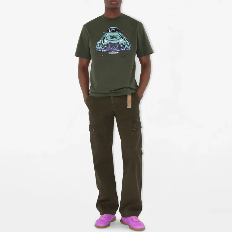 Burberry Car print Cotton T shirt-1